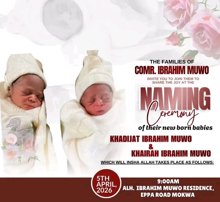 Khadija and khairah (twins) Ibrahim muwo